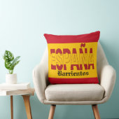 SPAIN Monogram - SEE BACK! Throw Pillow クッション (椅子)