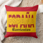 SPAIN Monogram - SEE BACK! Throw Pillow クッション (ブランケット)