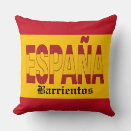 SPAIN Monogram - SEE BACK! Throw Pillow クッション