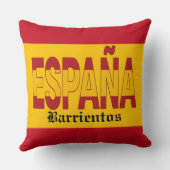 SPAIN Monogram - SEE BACK! Throw Pillow クッション (裏面)