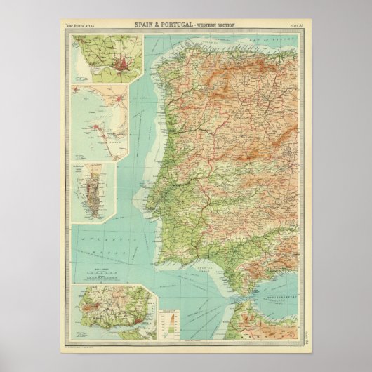 Spain & Portugal western section ポスター (正面)