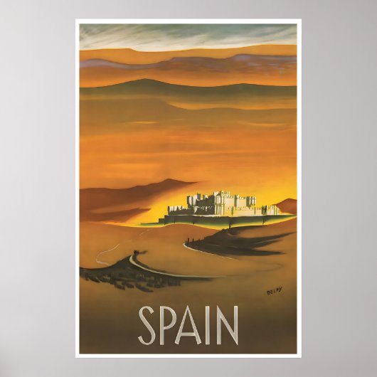 Spain Print Spanish Art Tom Delpy Travel Poster ポスター (正面)