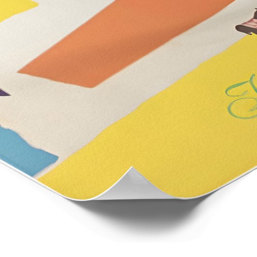 Spain Print Spanish Travel Art Poster ポスター (角)