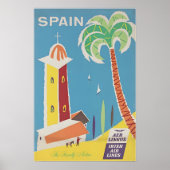 Spain Print Spanish Travel Art Poster ポスター (正面)