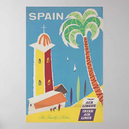 Spain Print Spanish Travel Art Poster ポスター (正面)