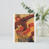 Spain_Propagandaポスターの共産党 インビテーションポストカード (スタンド正面)