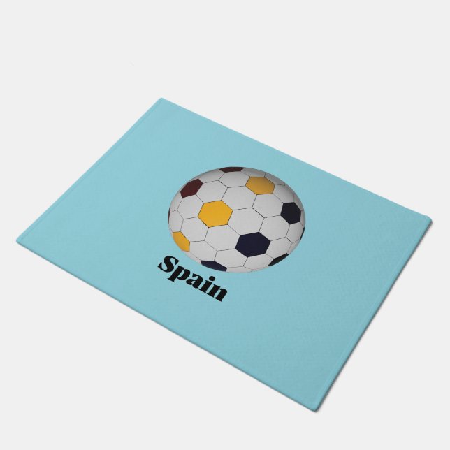 Spain soccer ドアマット (アングル)