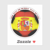Spain Soccer Ball Sports シール (シート)