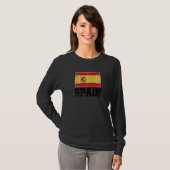 Spain Soccer Field Country Flag Espana Spanish Pri Tシャツ (正面フル)