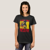 Spain Soccer Spain Football Spain Flag Soccer play Tシャツ (正面フル)