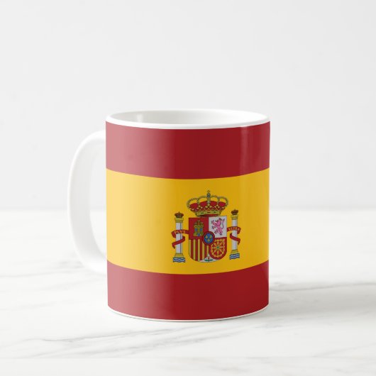 Spain Spanish Flag コーヒーマグカップ (正面左)