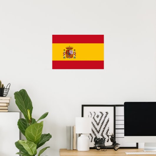 Spain – Spanish Flag ポスター (ホームオフィス)