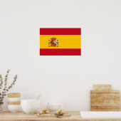 Spain – Spanish Flag ポスター (キッチン)