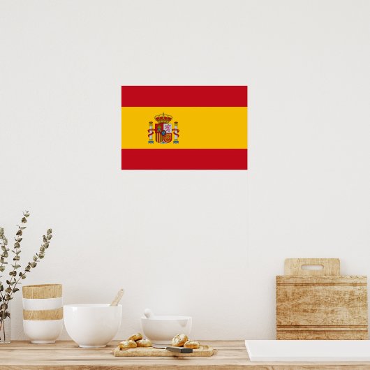 Spain – Spanish Flag ポスター (キッチン)