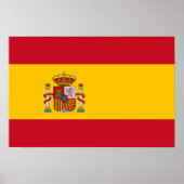 Spain – Spanish Flag ポスター (正面)