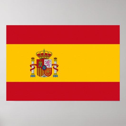 Spain – Spanish Flag ポスター (正面)