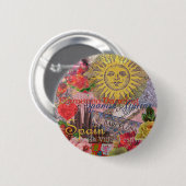 Spain Sunshine Spanish Travel Vacation 缶バッジ (正面&裏面)