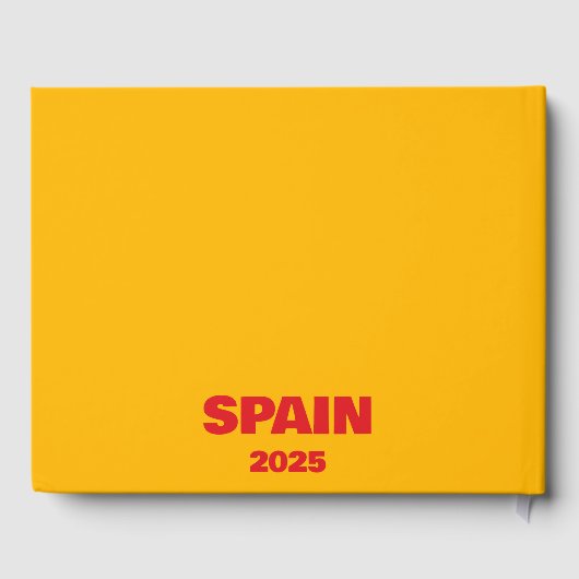 Spain travel coffee table book ゲストブック (裏面)