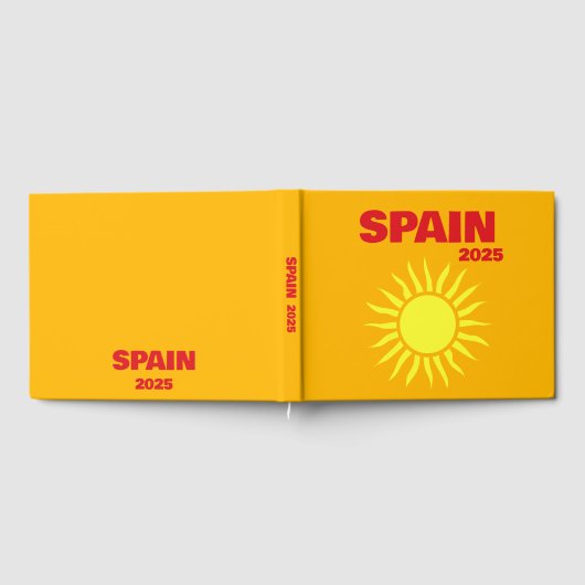 Spain travel coffee table book ゲストブック (全面)