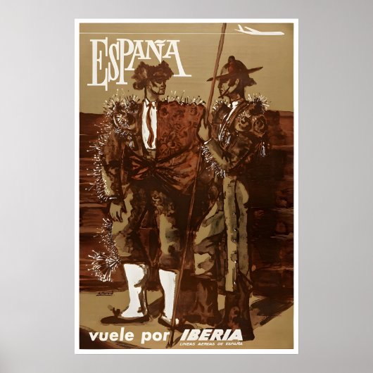 Spain Travel Poster Spanish Art Iberian Print ポスター (正面)