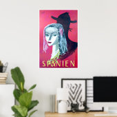 Spain Travel Poster Spanish Print Henri Jacques ポスター (ホームオフィス)