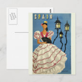 SPAIN Vintage Travelはがき ポストカード (正面/裏面)