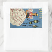 SPAIN Vintage Travelスタンプ 長方形シール (バッグ)