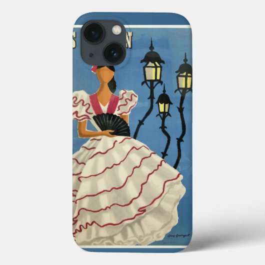 SPAIN Vintage Travel iPadケース Case-Mate iPhoneケース (裏面)