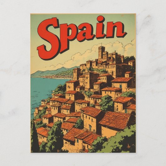 SPAIN VINTAGE TRAVEL POSTCARD ポストカード (正面)