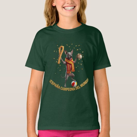 Spain World Champions Xolo Dog Churros Tシャツ (正面)