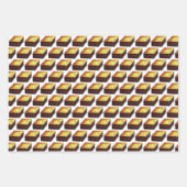 Spanakopita Moussaka Baklavaギリシャ料理プリント ラッピングペーパーシート (正面2)