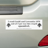 Spandrels バンパーステッカー (車上)