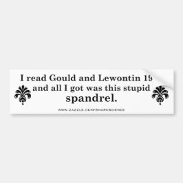 Spandrels バンパーステッカー