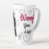 Spaniel dog love mug  カフェラテマグ (右アングル)