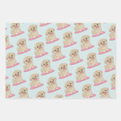 Spaniel Puppy  ラッピングペーパーシート (正面3)