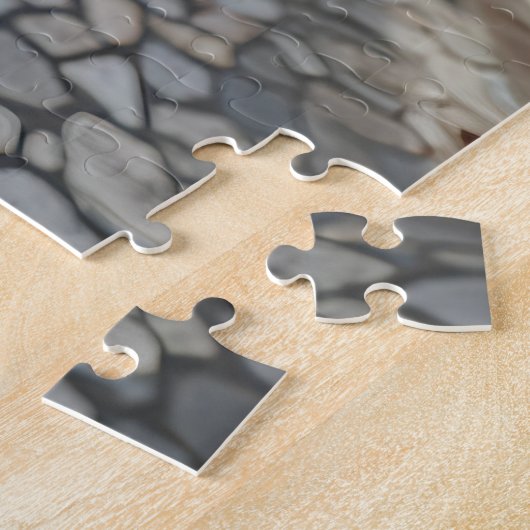 Spaniel Selfie At Mount Fuji ジグソーパズル (側面)