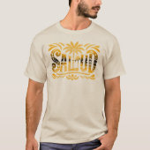 Spanien Insel und Meer - "SALUD" - Prost Tシャツ (正面)