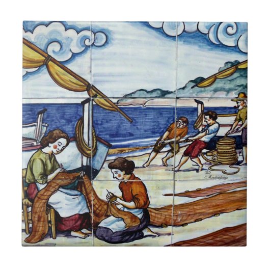 Spanische Fliese Fischer タイル (正面)