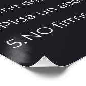 Spanish and English Know Your Rights ICE ポスター (コーナー)