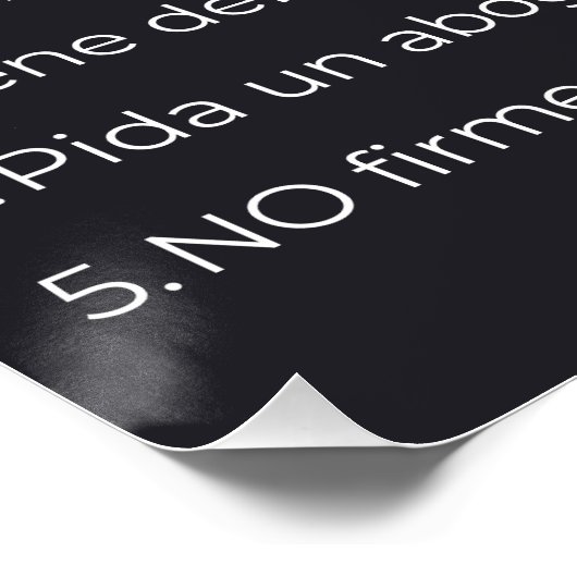 Spanish and English Know Your Rights ICE ポスター (コーナー)