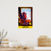 Spanish Art Spain Travel Poster Print  ポスター (キッチン)