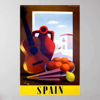 Spanish Art Spain Travel Poster Print  ポスター