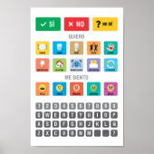 Spanish Autism AAC Pointing Communication 03 ポスター (正面)