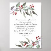 Spanish bible verse Isaias 9 6 ポスター (正面)