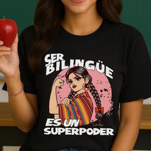 Spanish Bilingual Teacher ESL Maestra Bilingüe Tシャツ