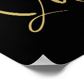 Spanish Black Trendy Quinceañera Collage 4 Photos ポスター (角)