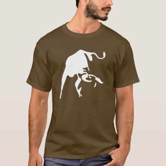 Spanish Bull Silhouette T-Shirt - Fierce Toro Tシャツ (正面)