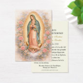 Spanish Catholic Guadalupe Wedding Holy Card (デスク)
