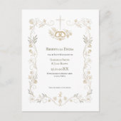 Spanish Catholic Reserva la Fecha Christian ポストカード (正面)