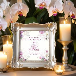 Spanish Cherished Exquisite Floral Pink Orchids ポスター